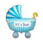 It’s A Boy Barnvagn Folieballong Blå