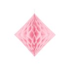 Diamant Honeycomb Ljusrosa
