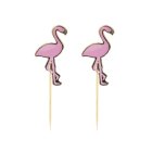 Ljusrosa flamingo drinkpinnar