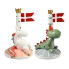 Danska Flaggor Dinosaurie & Enhörning