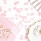 Runt Papperskonfetti Ljusrosa