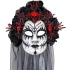 Dödens Drottning Mask Svart/Röd