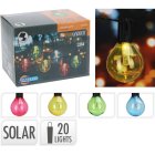 Solar Ljusslinga 20 lampor Flerfärgad
