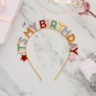 It's My Birthday Hårband Regnbåge