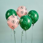 Tropiska Ballonger Gröna/Rosa
