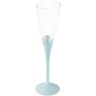 Flöjt Snett Champagneglas Ljusblå