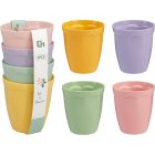 Blommiga Plastmuggar Pastell