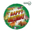 Dinosaurie Happy Birthday Folieballong