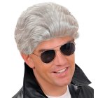 Peruk, slikhår, Grease, grå