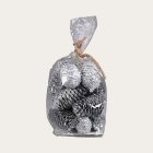 Jul Dekorationspåse Silver