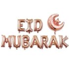 Eid Mubarak Folieballonger Roséguld