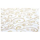Organza Bordslöpare Vit/Guld