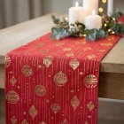 Julgranskulor Bordslöpare Röd/Guld