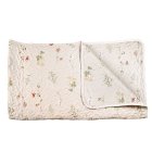 Blommig Filt Beige