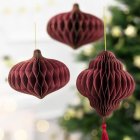 Oval Honeycomb Julpynt
