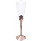 Flöjt Snett Champagneglas Roséguld