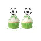 Fotboll Tårtdekorationer Svart/Vit