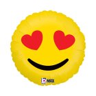 Emoji Hjärtögon Folieballong