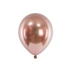 Metallic Mellanstora Latexballonger Roséguld
