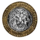 Medeltida Rund Sköld Lejon