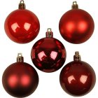Julgranskulor Röd