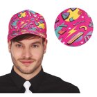 80-tal Geometri Keps Rosa