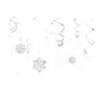 Snöflinga Swirls Silver/Vit