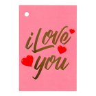 I Love You Kort Ljusrosa