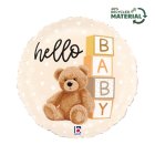 Hello Baby Nalle Folieballong