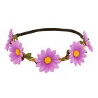 Blommigt Hårband Lila