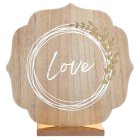 Love Trä Bordsskylt