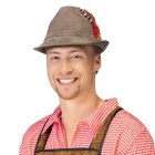 Oktoberfest tyrolerhatt grå
