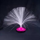 Fiberoptisk UFO-lampa Ljusrosa