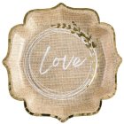 Love Papperstallrikar Natur
