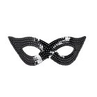 Svart paljettögonmask