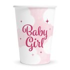 Baby Girl Pappersmuggar Ljusrosa/Vit