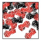 Casino Tärningar Konfetti Röd/Svart