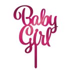 Baby Girl Tårtdekoration Rosa