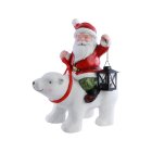 Jultomte På Isbjörn Juldekoration