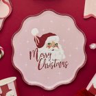 Vintage Jultomte Tallrikar Rosa