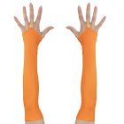 Fingerlösa Handskar Orange