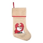 Tomtepar Julstrumpa Beige