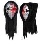 Blodig Reaper Mask Huva Svart