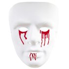 Vit mask med blod