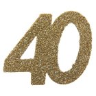 40 År Bordsdekoration Guld