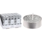 Glitter Värmeljus Silver