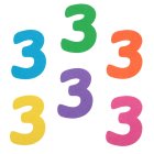 3 År Bordsdekorationer Flerfärgade