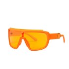Sportiga 90-talsglasögon orange/gul