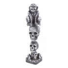 Gargoyle Dödskalle Skulptur Grå