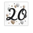 20 År Ballonger Servetter